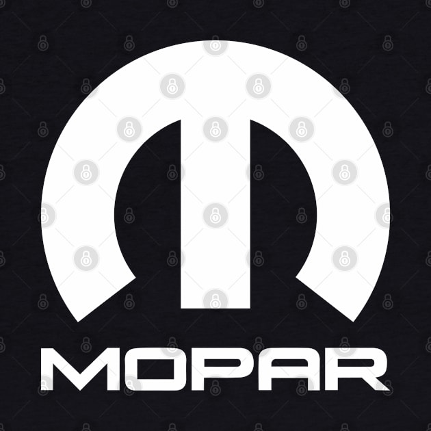 White Mopar Logo by JosieJ